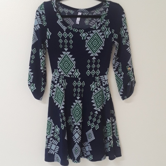 Francesca's Collections Dresses & Skirts - Alya by Francesca's Aztec sweater dress